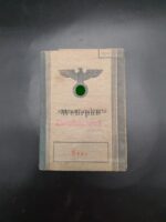 Wehrmacht Heer, Wehrpass (Zweitschrift) des Ludwig Metzger aus Burgrain (Mittbach), Brückenbau Bataillon, Dulag 182, 155 (6.Armee)