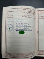 Wehrmacht Heer, Wehrpass (Zweitschrift) des Ludwig Metzger aus Burgrain (Mittbach), Brückenbau Bataillon, Dulag 182, 155 (6.Armee) – Bild 8
