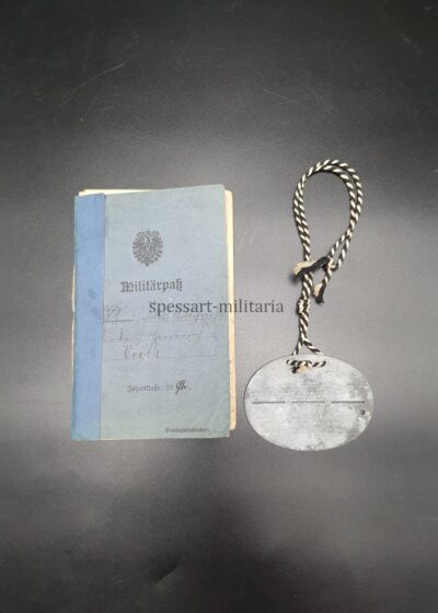 1.Weltkrieg Militärpaß des Unteroffiziers Friedrich Veith aus Bornheim (Frankfurt/Main), Infanterie-Regiment von Wittich (3. Kurhessisches) Nr. 83