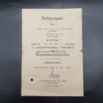 Urkunde Verwundetenabzeichen Schwarz. 2./Gren.Rgt.321. 197 Inf. Division,