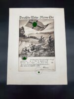 Urkunden des Oberfeldwebels Erlenberger in der 18. (M.G.) Komp. Inf. Rgt. Braunschweig (Inf, Rgt.17.) aus Wetzlar – Bild 2