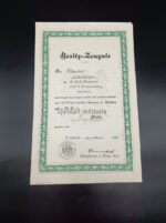 Urkunden des Oberfeldwebels Erlenberger in der 18. (M.G.) Komp. Inf. Rgt. Braunschweig (Inf, Rgt.17.) aus Wetzlar – Bild 5