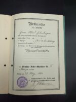 Urkunden des Oberfeldwebels Erlenberger in der 18. (M.G.) Komp. Inf. Rgt. Braunschweig (Inf, Rgt.17.) aus Wetzlar – Bild 18