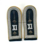 Wehrmacht Heer Paar Schulterklappen eines Oberfeldwebels der Kavallerie, Wehrkreis XI