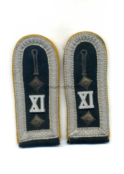 Wehrmacht Heer Paar Schulterklappen eines Oberfeldwebels der Kavallerie, Wehrkreis XI