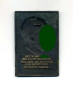 Bronzeplakette "Adolf Hitler - Die Voraussetzung zur Tat ist der Wille – Bild 2