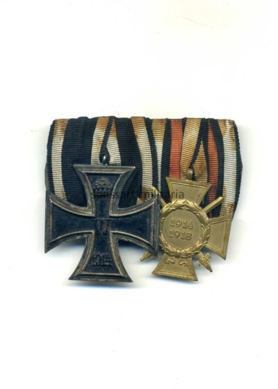 2er Ordensspange Eisernes Kreuz 2. Klasse 1914, Ehrenkreuz für Frontkämpfer