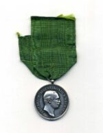 Sachsen Königreich - Silberne Medaille " Für Treue in der Arbeit "
