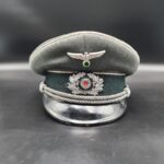 Wehrmacht Heer Schirmmütze eines Offiziers der Infanterie