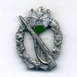 Wehrmacht Heer Infanterie-Sturmabzeichen in Silber, Hst. E. Ferdinand Wiedmann, Frankfurt