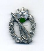 Wehrmacht Heer Infanterie-Sturmabzeichen in Silber, Hst. E. Ferdinand Wiedmann, Frankfurt