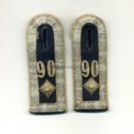 Wehrmacht Heer Paar Schulterklappen Feldwebel Inf. Rgt. 90