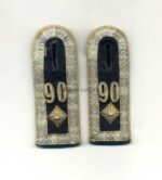 Wehrmacht Heer Paar Schulterklappen Feldwebel Inf. Rgt. 90