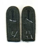 Wehrmacht Heer Paar Schulterklappen Stabsfeldwebel der Infanterie, 13. Inf. Rgt – Bild 2