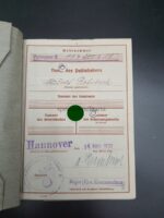 Wehrpass, Urkunden & Dokumente des Feuerwehrmeisters Rudolf Rohrbeck aus Bad Münder, Pionier Bataillon 20 & Freiwillige Feuerwehr Bad Münder, Luftgau XI – Bild 3
