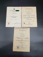 3er Urkundengruppe des Gefreiten Heinrich Gerdes, 2./Grenadier Regiment 116, (9.Infanterie-Division) Nikopol