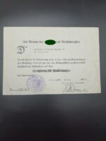 Urkunden & Dokumente des Unteroffiziers (Kradmelder) der Feldgendarmerie Wilhelm Velten aus Langgöns (Giessen), 1./Verkehrs-Regelungs-Bataillon 757, Ortskommandantur Rositten (Ostland) II (V) 346 – Bild 4
