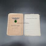Soldbuch & Wehrmacht Führerschein des Heeresoberwerkmeisters Otto Bordt aus Neuenstadt am Kocher, Versorgungsstaffel der Nachrichten Abteilung 305, (305.Infanterie-Division) Stalingrad, Italien