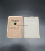 Soldbuch & Wehrmacht Führerschein des Heeresoberwerkmeisters Otto Bordt aus Neuenstadt am Kocher, Versorgungsstaffel der Nachrichten Abteilung 305, (305.Infanterie-Division) Stalingrad, Italien