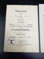 2er Urkundengruppe des Unteroffiziers Richard Fritz, Infanterie Regiment 116, (9.Infanterie-Division) Kiew, Krim (Ostfront) – Bild 3