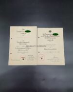 2er Urkundengruppe des Unteroffiziers Schlitt, Stab III./Infanterie Regiment 116, (9.Infanterie-Division) Nordfrankreich (Westfront)