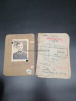 Wehrmacht Heer, Soldbuch des Oberfähnrich der Reserve Max Naß aus Wrotzk (Westpreussen), Grenadier Regiment (mot.) 30, (18.Infanterie-Division) Ostfront
