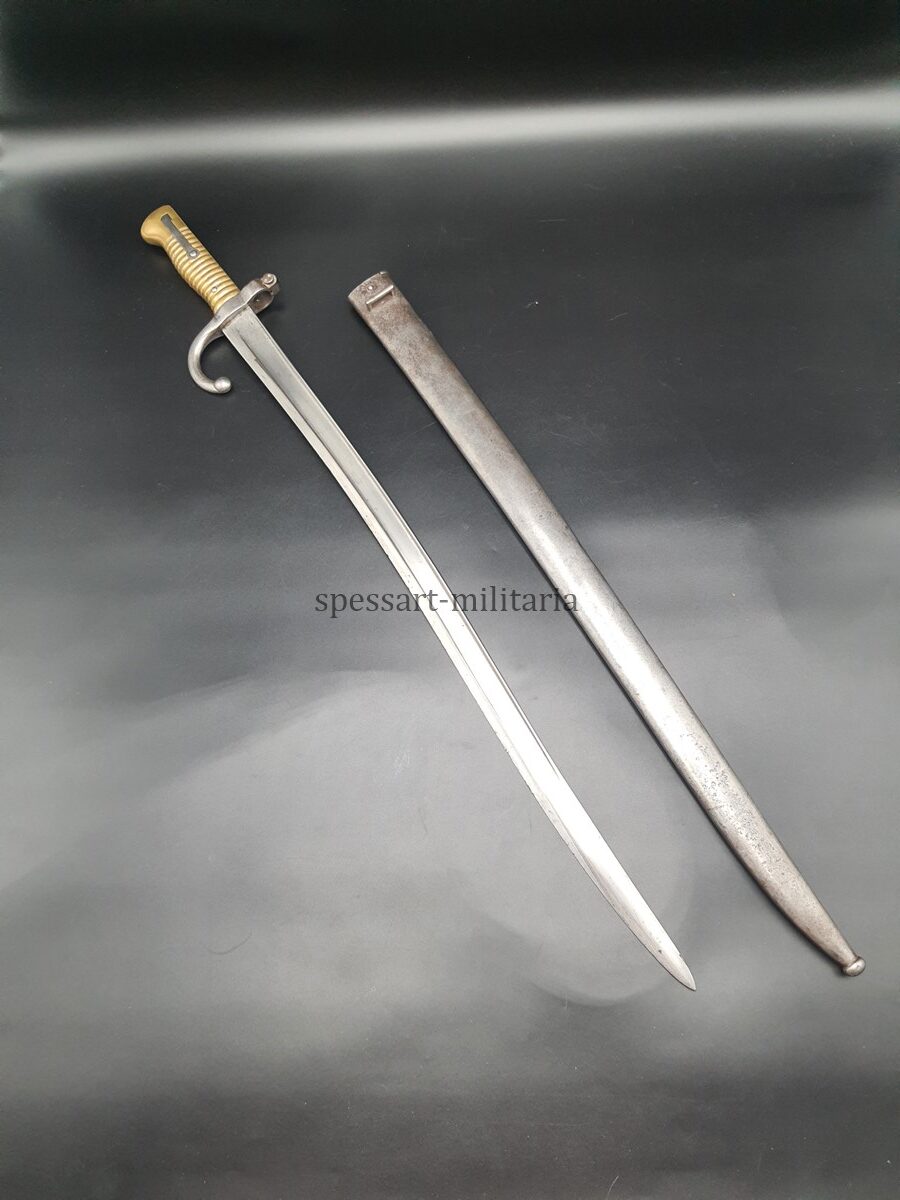 20260915_132647 Frankreich: Chassepot Bajonett Modell 1866 - nummerngleich – Bild 1