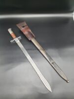 Schweizer Pionier Bajonett, Modell 1914 mit Sägerücken & Koppelschuh – Bild 2