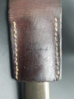 Schweizer Pionier Bajonett, Modell 1914 mit Sägerücken & Koppelschuh – Bild 7