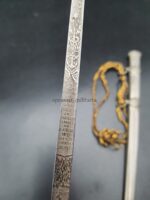 Kaiser Wilhelm II Miniatur Marine-Geschenkdegen mit Klingenätzung, selten – Bild 3