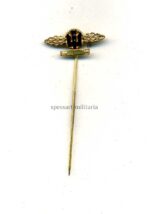 Frontflugspange für Kampfflieger mit Anhänger Gold 1957er