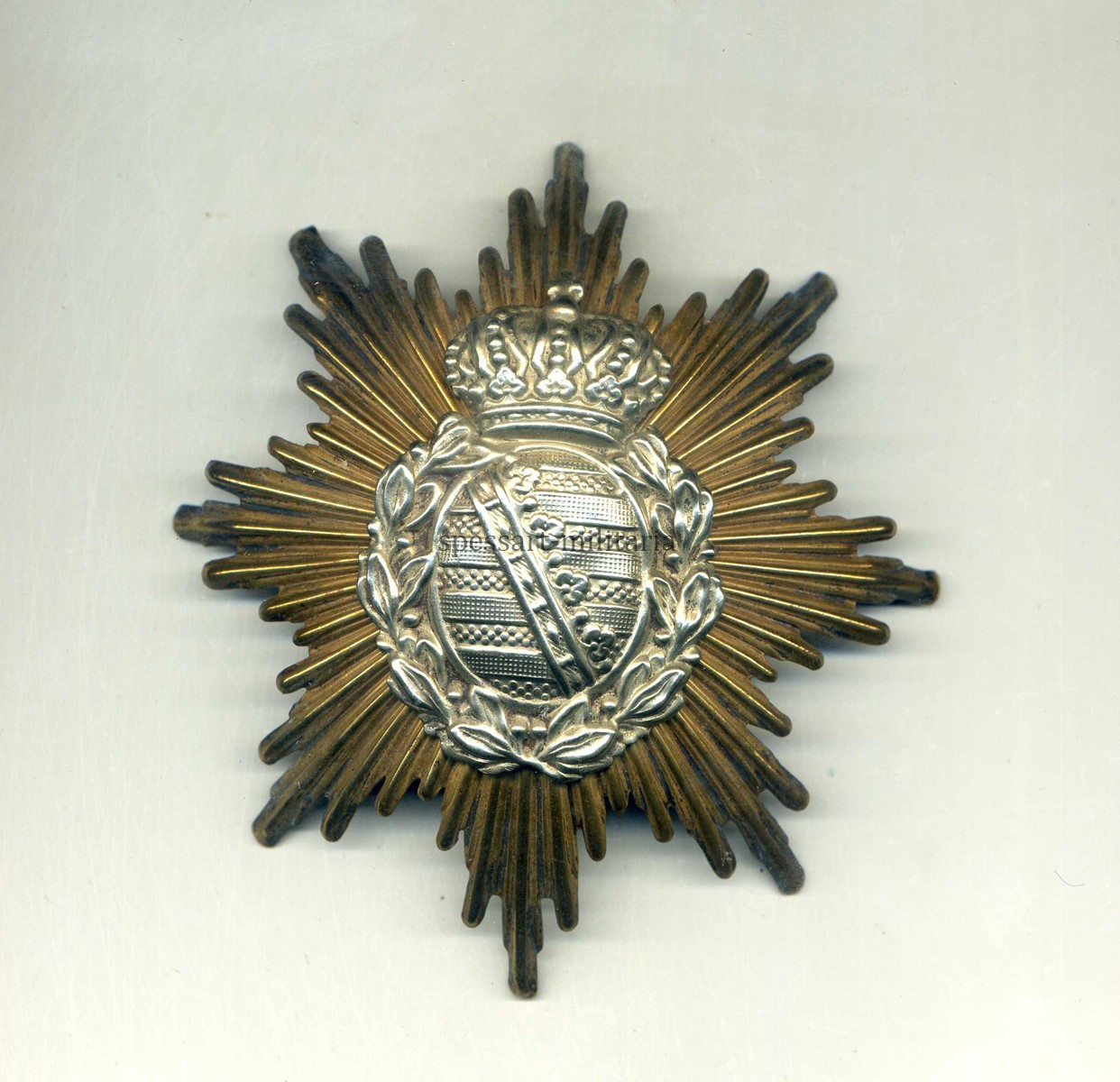 imga107 Königreich Sachsen Helmadler für die Pickelhaube der Mannschaften – Bild 1