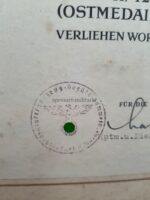 Urkunde Ostmedaille Kraftfahrzeugstelle/Gerätesammelstelle Ochsenfurt – Bild 2