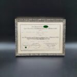 Urkunde Medaille 1.Oktober ohne Spange. St.M.G.9/17