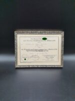 Urkunde Medaille 1.Oktober ohne Spange. St.M.G.9/17