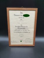 Urkunde Schutzwall-Ehrenzeichen Inf.Rgt.212