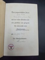 Adolf Hitler "Mein Kampf" Hochzeitsausgabe 1942 Kriegsausgabe, Stadtwappen Eckernförde Lateinschrift – Bild 4