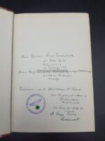 Mein Kampf Adolf Hitler Geschenk - Ausgabe von 1940 Leinen / Halbleder Band 1&2, Kapitän-König-Schule Bremen – Bild 4