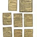 Lot 8 verschiedene Sterbekarten 3.Reich