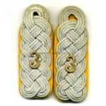 Wehrmacht/ Reichswehr Paar Schulterklappen Kavallerie-Regiment 3