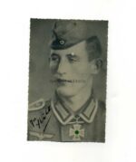 Foto Ritterkreuzträger Josef Kulot mit Unterschrift