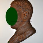 Original Kopfprofil Adolf Hitler Eisenguss