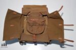Wehrmacht Tornister M39 mit Träger Etikett und Regimentstempel