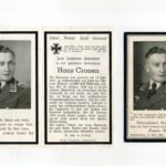 Sterbebild Unteroffizier Hans Cronen aus Kaldenkirchen