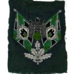 Wehrmacht Heer Ärmelabzeichen für Fahnenträger Jäger / Gebirgsjäger