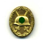Verwundetenabzeichen 1939 in Gold, Hst. 30 “Hauptmünzamt Wien” breite Nadel