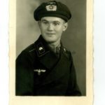 Portrait Wehrmacht Panzer mit früher Panzerschutzmütze (Barett)!