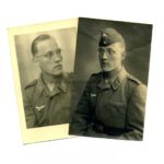 2x Portraitfotos Luftwaffe "Flieger" Dienstgrad