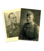 2x Portraitfotos Luftwaffe "Flieger" Dienstgrad