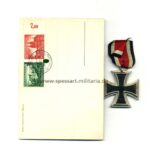Eisernes Kreuz 2. Klasse 1939, Hst. 19. + Postkarte – Bild 2